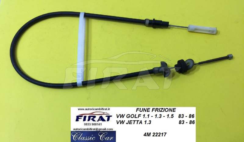 FUNE FRIZIONE VW GOLF - JETTA 83 - 86 (22217)